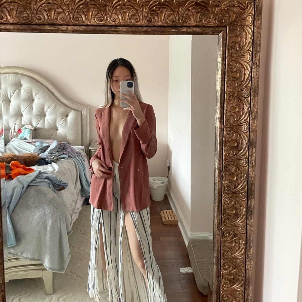 Mauve Relaxed Fit Blazer from Forever 21